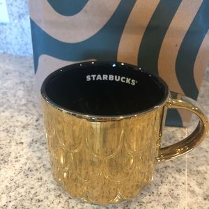 Starbucks Gold Leaf Coffee Mug
